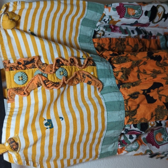 Matilda Jane Choose Your Own Path Halloween Trick Or Treat Knot Top Girls Size 6 - Picture 3 of 5